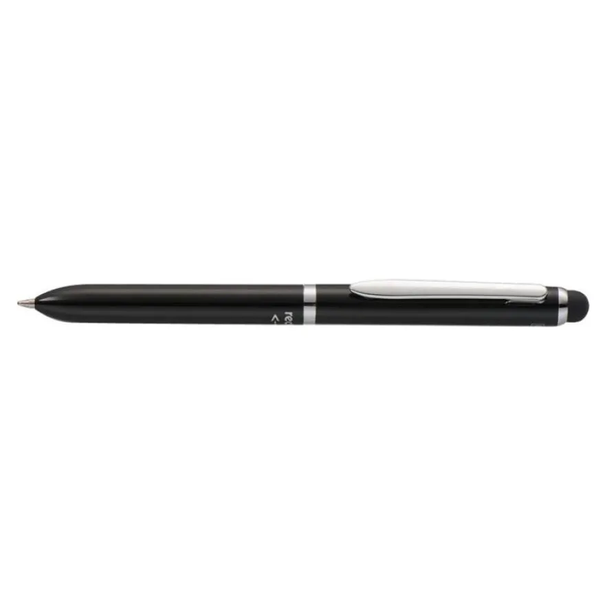 Online Touchpen - Stylo à bille 2 couleurs (bleu et rouge) noir - embout tactile