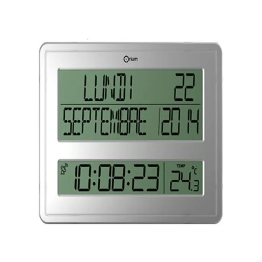 ORIUM by CEP RC - horloge digital - 43 x 32.5 cm - argent