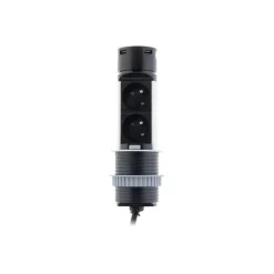 Otio - Coupe-circuit (recessed mountable) - compact - CA 230 V - connecteurs de sortie : 2 (2 x Type E, 2 x USB) - 1.5 m cordon