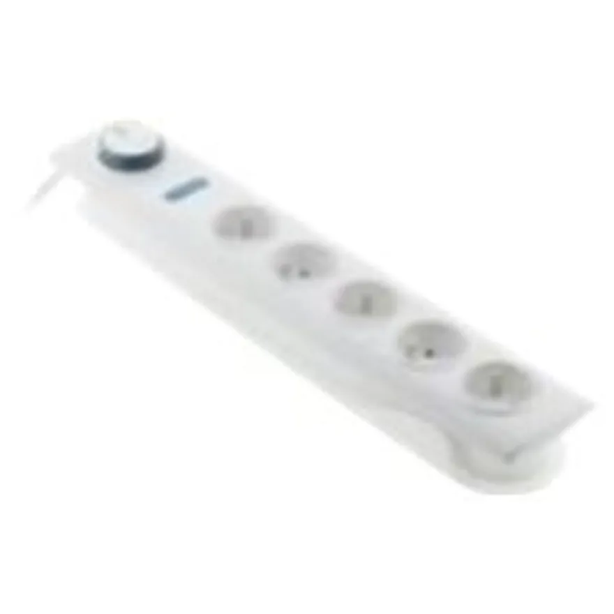 otio - Multiprise parafoudre 5 prises avec interrupteur - blanc