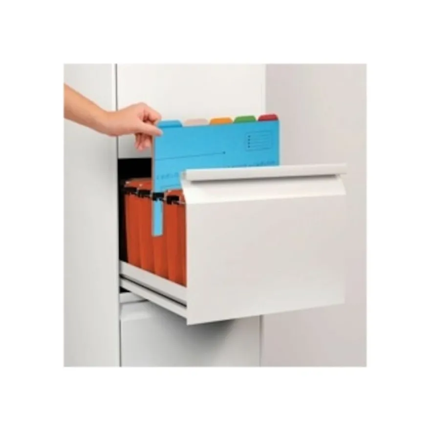 Oxford - 25 Chemises à onglets pour tiroirs - kraft - coloris assortis