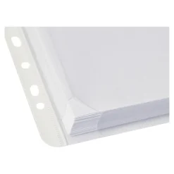 Oxford - 10 Pochettes perforées à velcro - extensibles - A4 - pour 130 feuilles