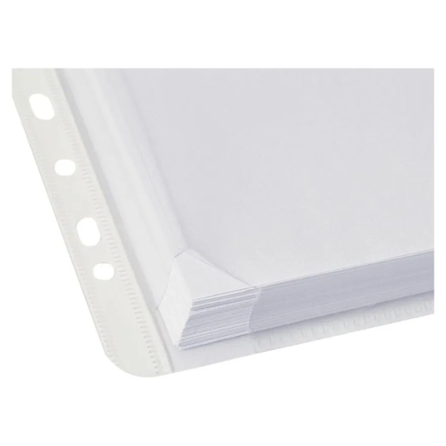 Oxford - 10 Pochettes perforées à velcro - extensibles - A4 - pour 130 feuilles