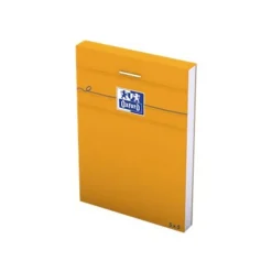 Oxford - Bloc notes - 7,4 x 10,5 cm - 160 pages - petits carreaux - 80G - orange
