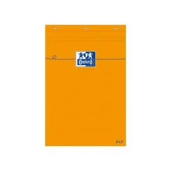 Oxford - Bloc notes - 8,5 x 12 cm - 160 pages - petits carreaux - 80G - orange