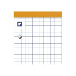 Oxford - Bloc notes - A4 + - 160 pages - petits carreaux - 80G - perforé - orange