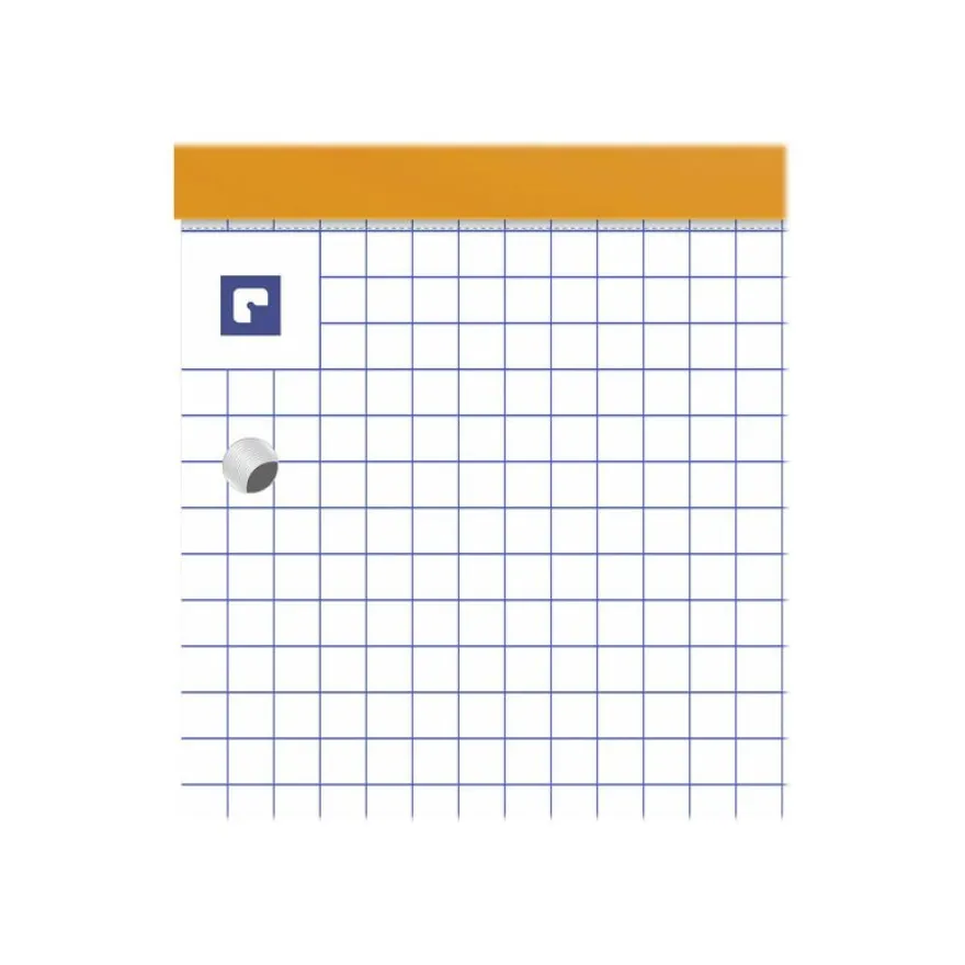 Oxford - Bloc notes - A4 + - 160 pages - petits carreaux - 80G - perforé - orange
