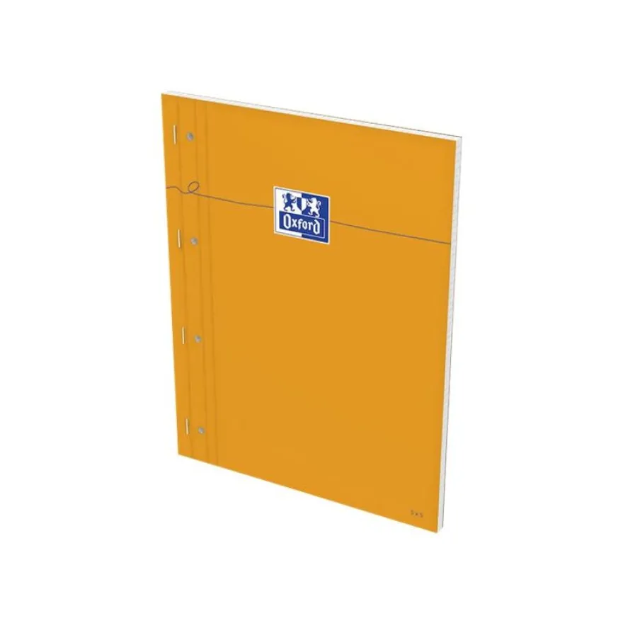 Oxford - Bloc notes - A4 + - 160 pages - petits carreaux - perforé