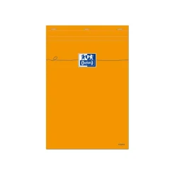 Oxford - Bloc notes - A4 - 160 pages - grands carreaux - 80G - orange