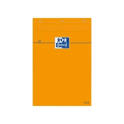 Oxford - Bloc notes - A5 - 160 pages - petits carreaux - 80G - agrafé
