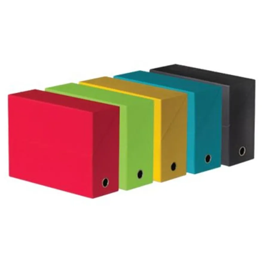 Oxford - Boîte de transfert toilé - dos 90 mm - disponible dans différentes couleurs