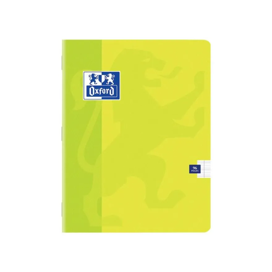Oxford - Cahier 17 x 22 cm - 96 pages - grands carreaux (seyès) - disponible dans différentes couleurs