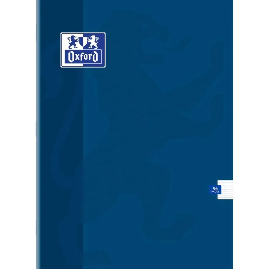 Oxford - Cahier A4 (21x29,7 cm) - 96 pages - grands carreaux (Seyes) - disponible dans différentes couleurs