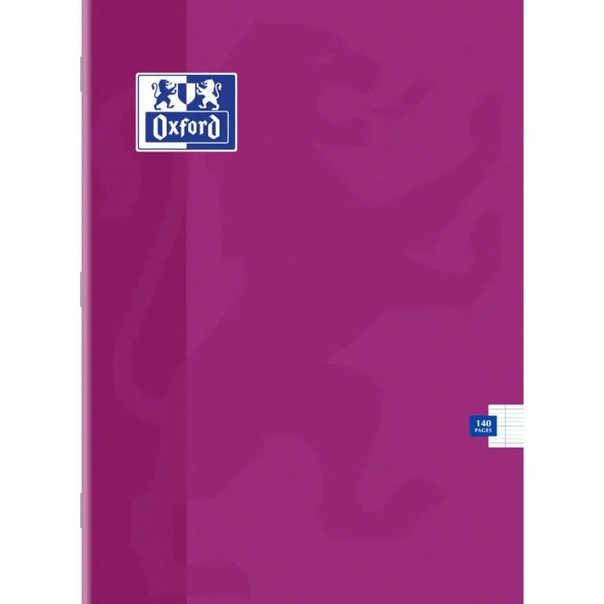 Oxford - Cahier A4 (21x29,7 cm) - 96 pages - grands carreaux (Seyes) - disponible dans différentes couleurs