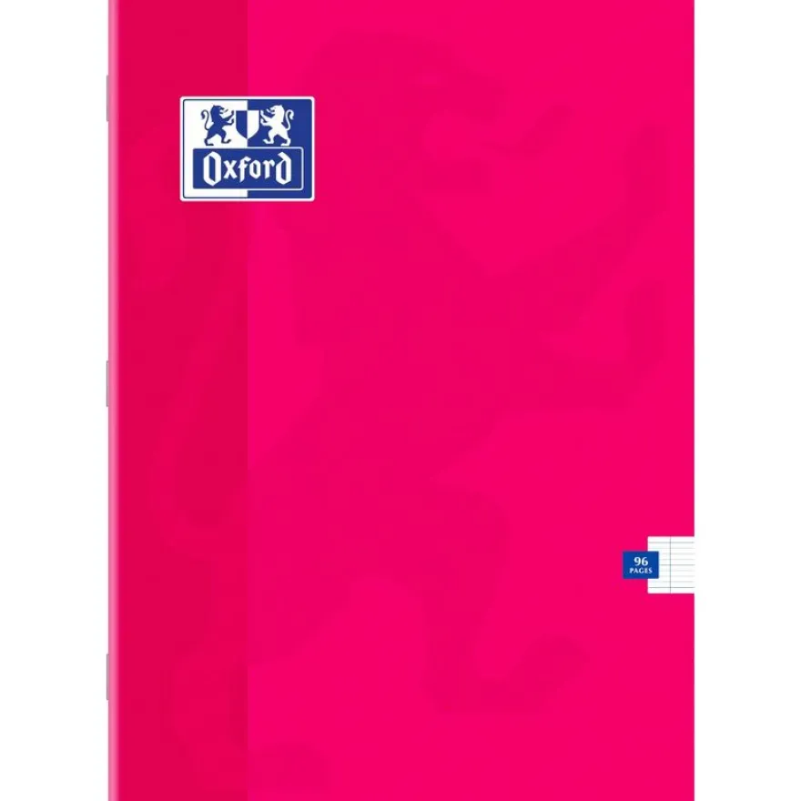 Oxford - Cahier A4 (21x29,7 cm) - 96 pages - grands carreaux (Seyes) - disponible dans différentes couleurs