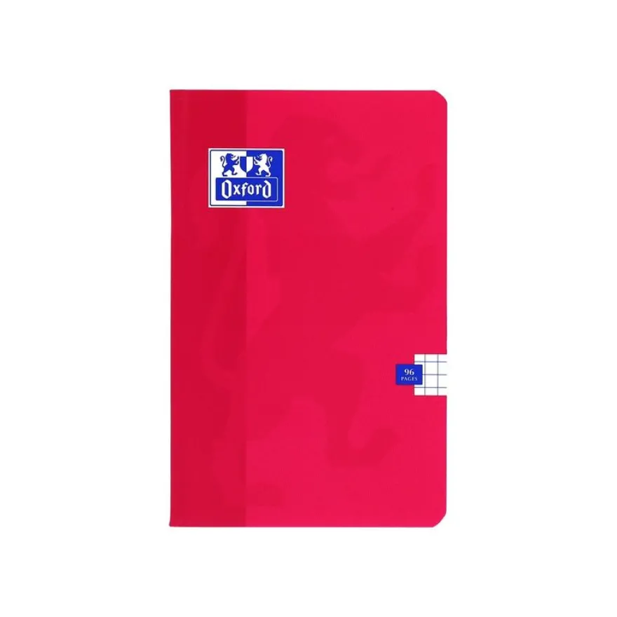 Oxford - Carnet 11 x 17 cm - 96 pages - petits carreaux (5x5 mm) - disponible dans différentes couleurs