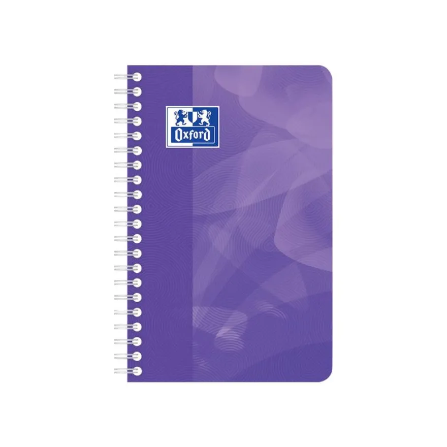 Oxford - Carnet polypro à spirale 11 x 17 cm - 180 pages - petits carreaux (5x5 mm) - disponible dans différentes couleurs