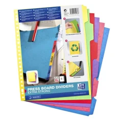 Oxford - Intercalaire 6 positions - A4 Maxi - carte colorée