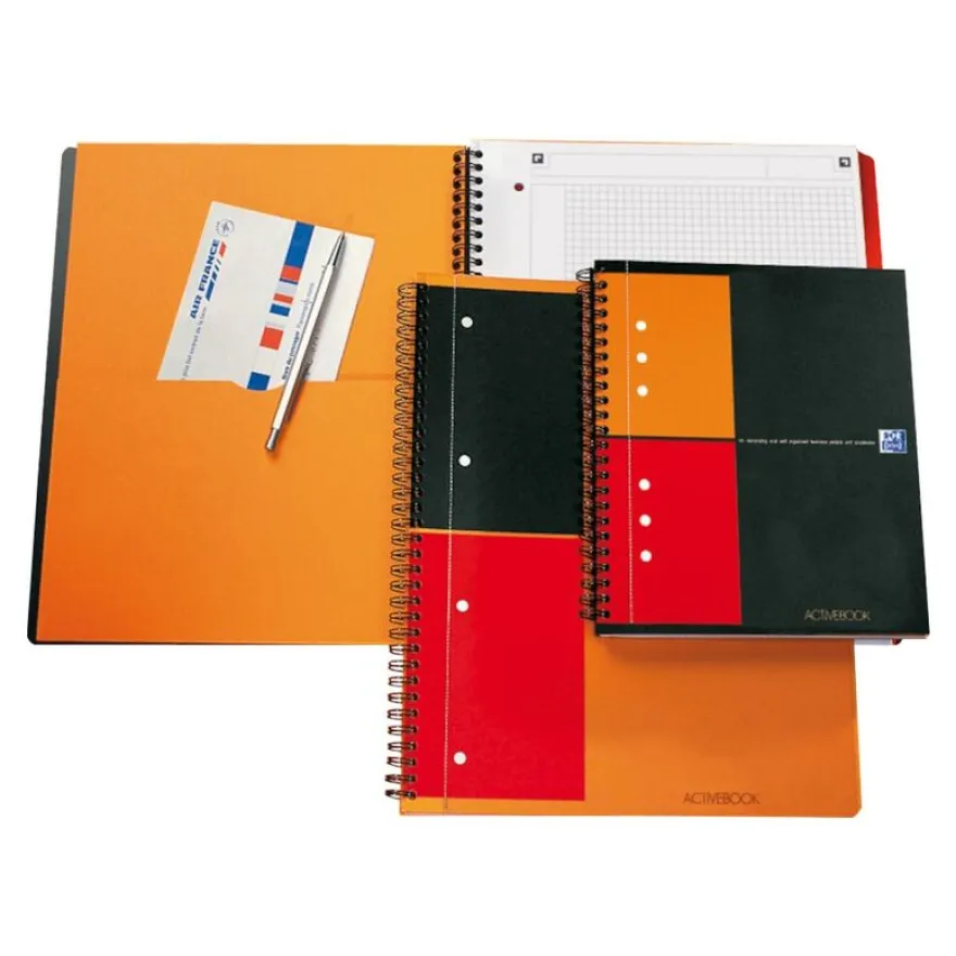 Oxford Activebook - Cahier à spirale A4+ - 160 pages - ligné