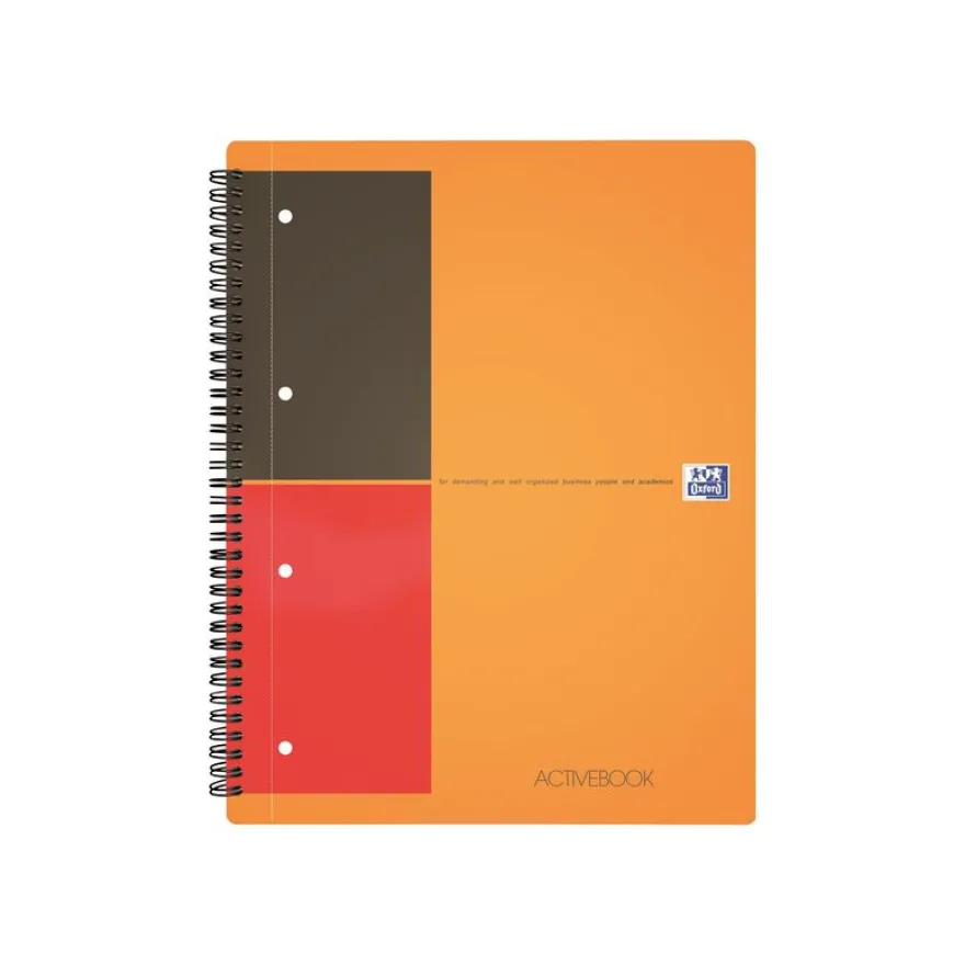 Oxford Activebook - Cahier à spirale A4+ - 160 pages - ligné