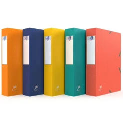 Oxford Bicolor Recyc+ - Boîte de classement carton - dos 60 mm - disponible dans différentes couleurs