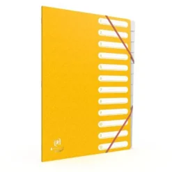 Oxford Bicolor Recyc+ - Trieur carte 12 positions - A4 - disponible dans différentes couleurs