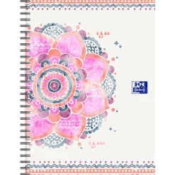 Oxford Boho Chic - Cahier spiralé B5 (19 x 25 cm) - 120 pages - ligné
