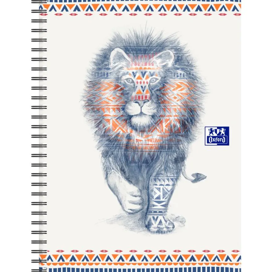 Oxford Boho Chic - Cahier spiralé B5 (19 x 25 cm) - 120 pages - ligné