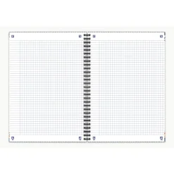 Oxford Boho Chic - Cahier spiralé B5 (19 x 25 cm) - 120 pages - petits carreaux ( 5x5 cm)