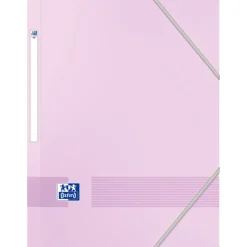 Oxford Color Life Pastel - Chemise à élastique 3 rabats - A4 - Carte rigide 300g/m² pelliculé - Disponible en différentes couleurs