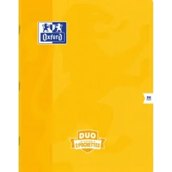 Oxford Duo - Cahier polypro 24 x 32 cm - 96 pages - grands carreaux (Seyes) - disponible dans différentes couleurs