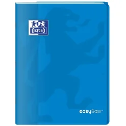 Oxford EasyBook - Cahier polypro 24 x 32 cm - 96 pages - grands carreaux (Seyes) - bleu
