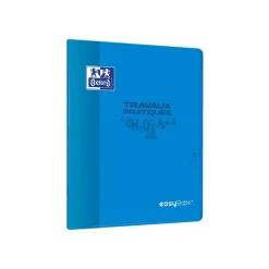 Oxford EasyBook - Cahier polypro de travaux pratiques (TP) - 24 x 32 cm - 80 pages - grands carreaux (Seyes)/uni - disponible dans différentes couleurs