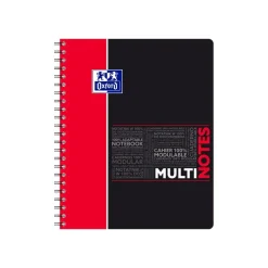 Oxford Etudiants - Cahier Multinotes A4+ (24 x 29,7 cm) - 160 pages - petits carreaux (5x5 mm) - avec 3 intercalaires repositionnables