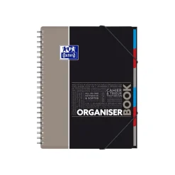 Oxford Etudiants - Cahier trieur Organiserbook A4+ (24 x 29,7 cm) - 160 pages - petits carreaux (5x5 mm) - disponible dans différentes couleurs