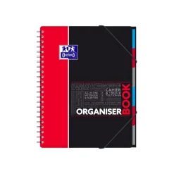 Oxford Etudiants - Cahier trieur Organiserbook A4+ (24 x 29,7 cm) - 160 pages - petits carreaux (5x5 mm) - disponible dans différentes couleurs