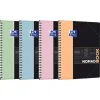 Oxford etudiants - Cahier Nomadbook 240x310 A4+ avec pochettes 3 rabats - 160 pages - Grands carreaux (seyes) - Double spirale - Disponible dans différentes couleurs pastel