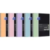 Oxford etudiants - Cahier Notebook 230x297 - 160 pages - Grands carreaux (seyes) - Double spirale - Disponible dans différentes couleurs pastel