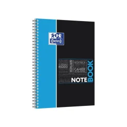 Oxford Etudiants - Cahier Notebook B5 (19 x 25 cm) - 160 pages - petits carreaux (5x5 mm) - double spirale - disponible dans différentes couleurs