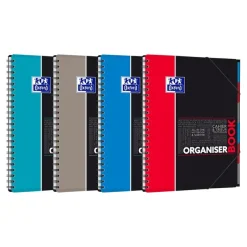 Oxford Etudiants - Cahier trieur Organiserbook A4+ (24 x 29,7 cm) - 160 pages - grands carreaux (Seyes) - disponible dans différentes couleurs