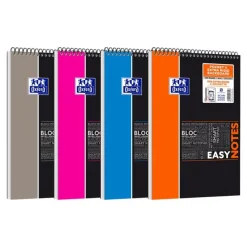 Oxford Etudiants Easynotes - Bloc notes A4+ (24 x 29,7 cm) - 160 pages - petits carreaux (5x5 mm) - disponible dans différentes couleurs