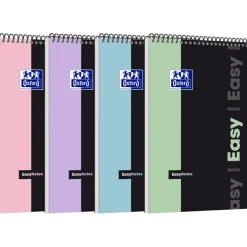 Oxford etudiants Easynotes - Bloc notes A4+ (21x31,5 cm) - 160 pages - Grands carreaux (seyes) - Disponible dans différents coloris pastel