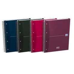 Oxford Europeanbook - Cahier A4 (21x29,7 cm) - 240 pages - grands carreaux (Seyes) - disponible dans différentes couleurs