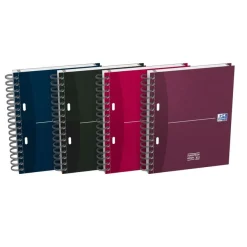 Oxford Europeanbook - Cahier A5 - 200 pages - petits carreaux (5x5 mm) - disponible dans différentes couleurs