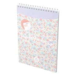 Oxford floral - Bloc notes - 140 pages - 148 mm x 210 mm