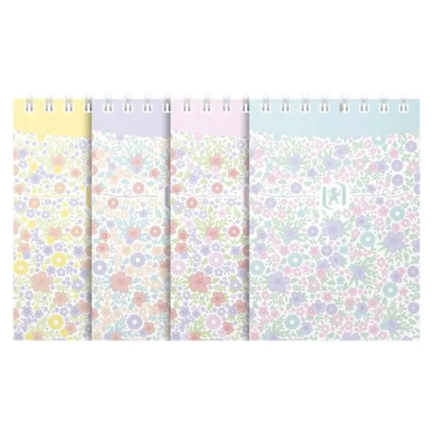 Oxford Floral - Bloc notes - 140 pages - 74 x 105 mm