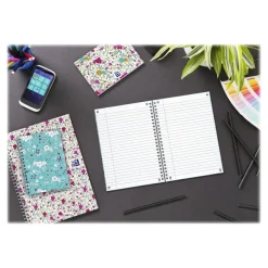 Oxford Floral - Carnet de notes à spirale - A5 - 120 pages - ligné