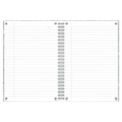 Oxford Floral - Carnet de notes à spirale - B5 - 120 pages - ligné