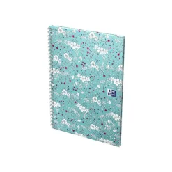 Oxford Floral - Carnet de notes à spirale - B5 - 120 pages - ligné