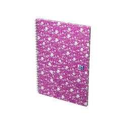Oxford Floral - Carnet de notes à spirale - B5 - 120 pages - ligné